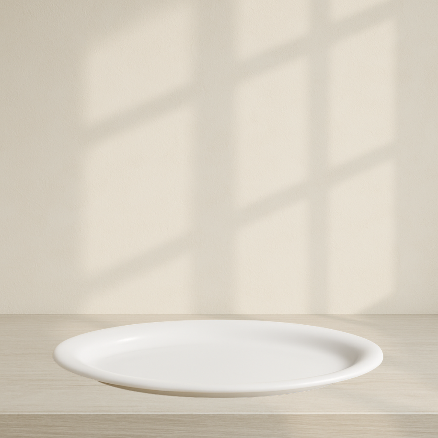 Oval Serving Tray White