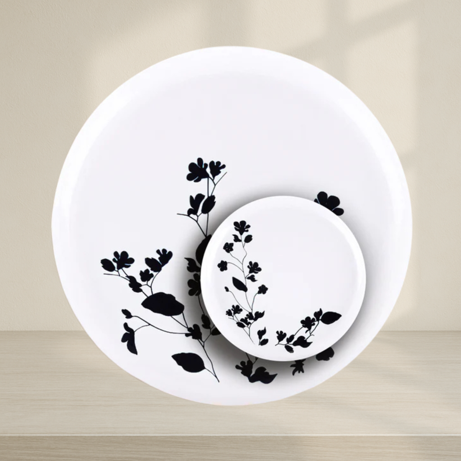 Garden Dinnerware Collection Black- 10 Count
