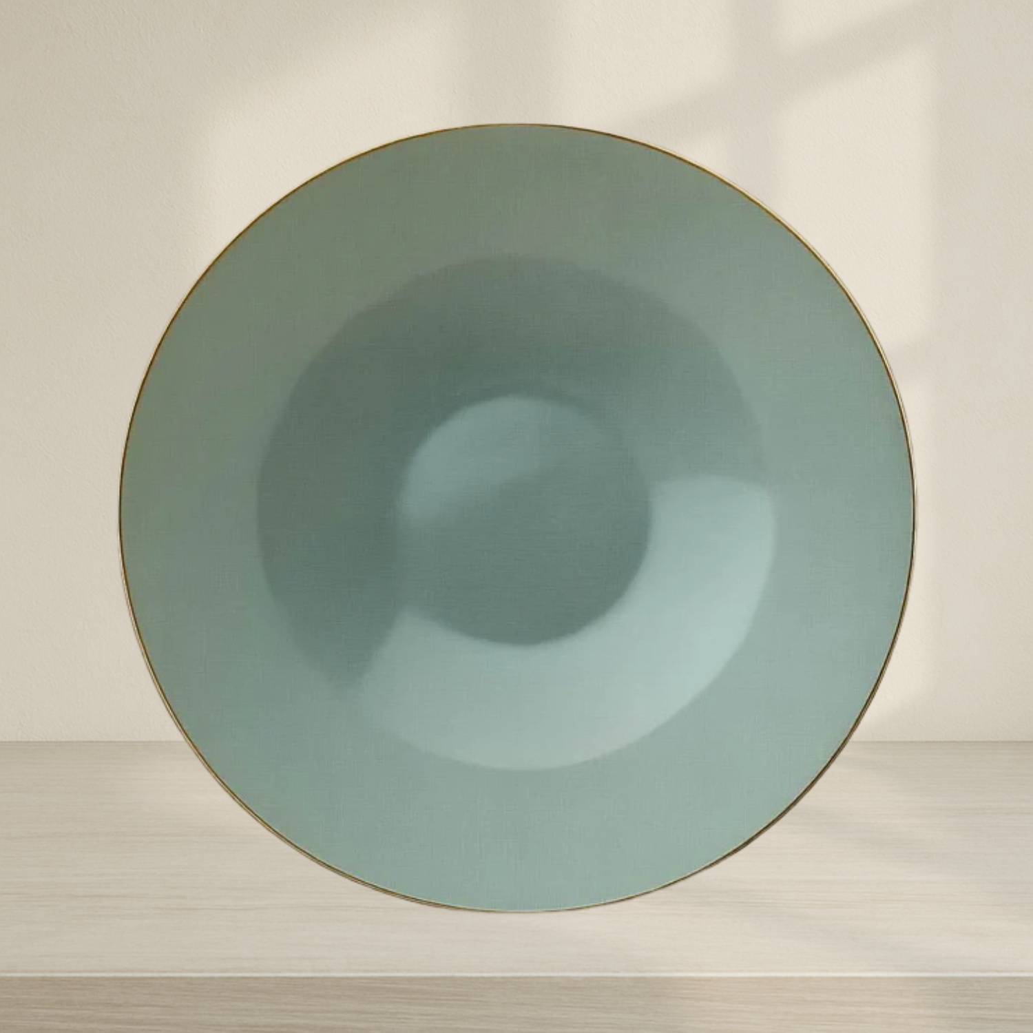 Antique Turquoise/Gold 16 oz Bowl - 10 Count