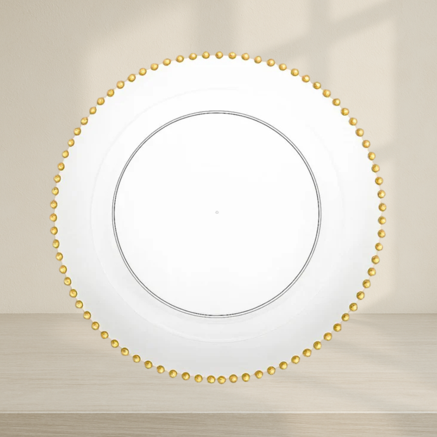 Decor Beaded Collection Clear and Gold