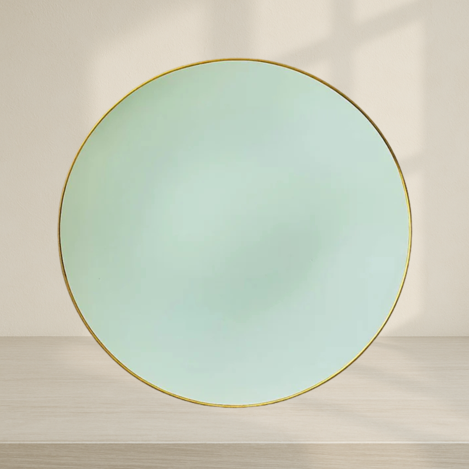 Turquoise/Gold Salad Plate - 10 Count
