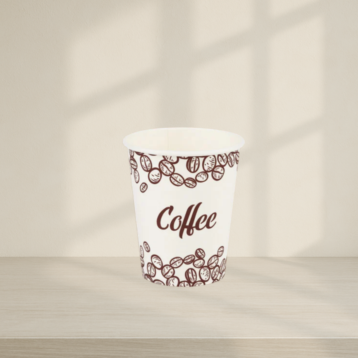 Coffee Print Hot Cups - 50 Count