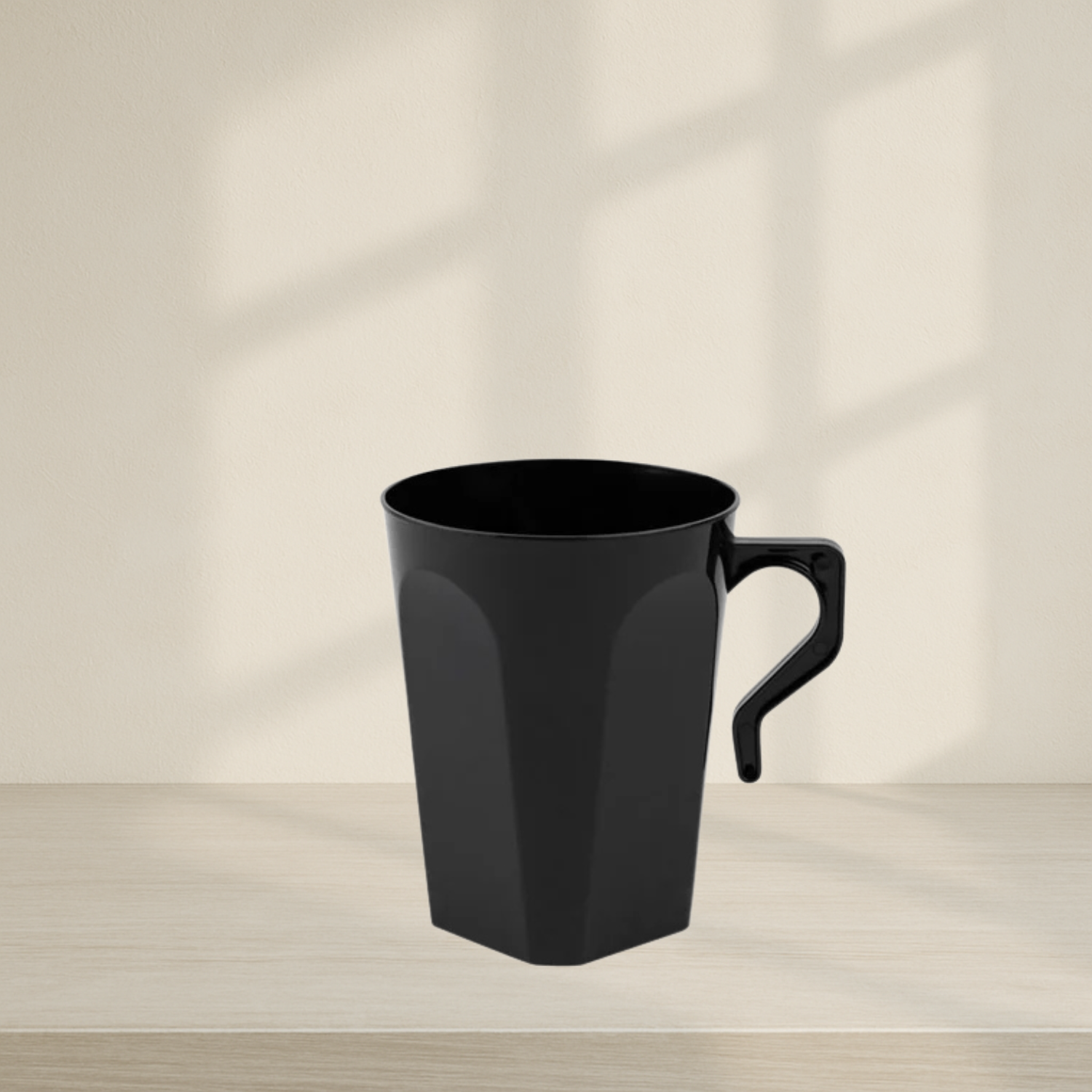 Black Square Coffee Mug - 8 Count