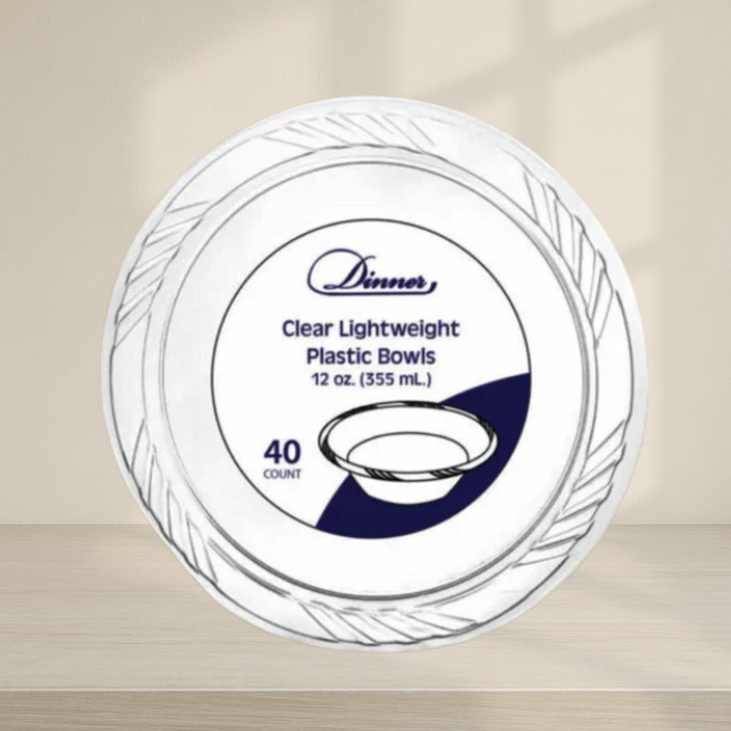 Dinner Collection Clear Bowls - 40 Count