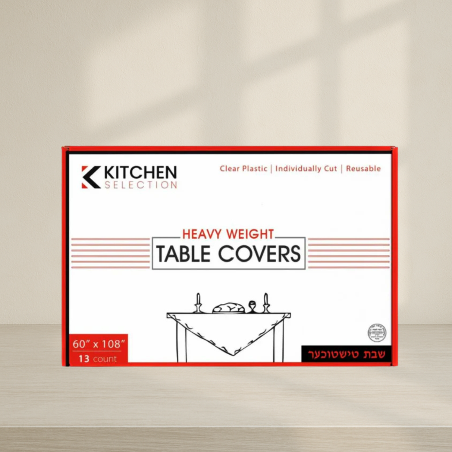 Clear Tablecloths - 13 Count