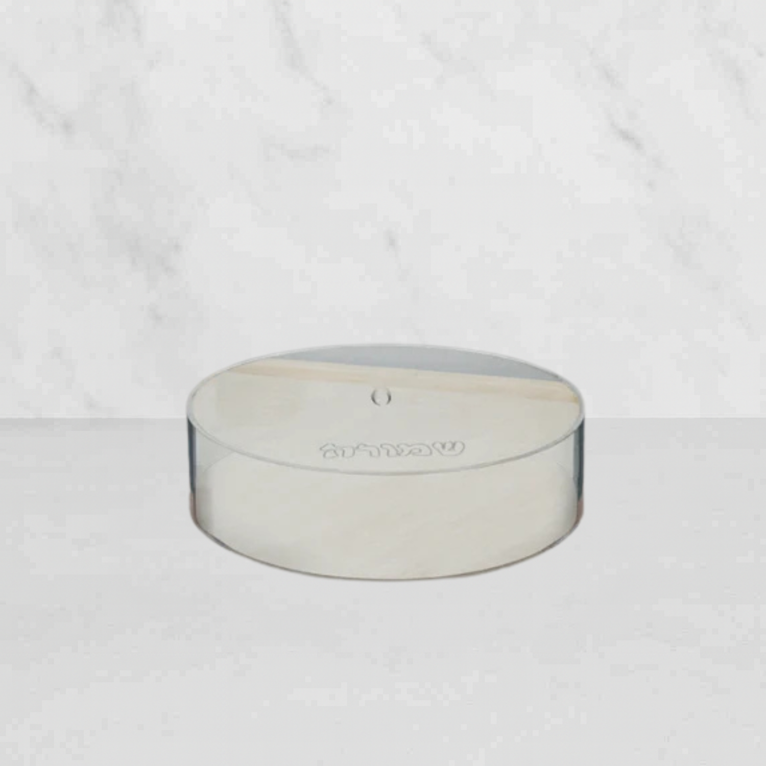 Clear Round Matzah Box