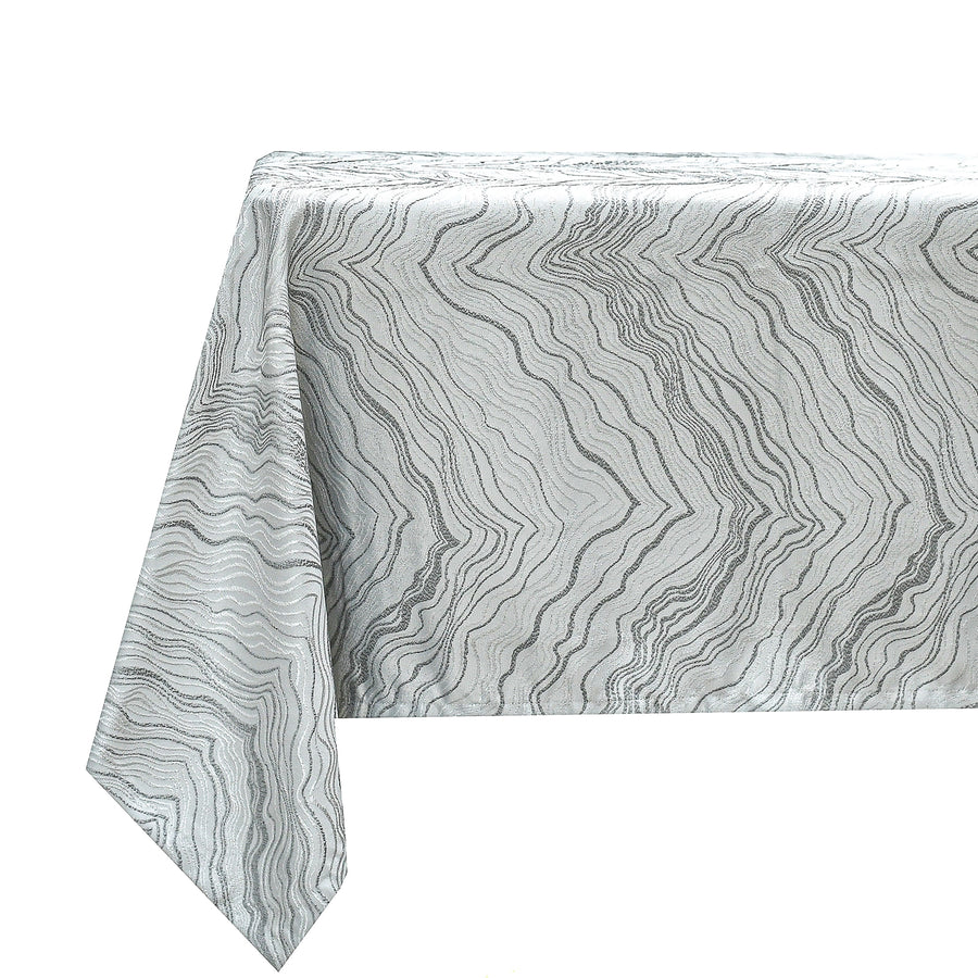 Vanessa Silver Tablecloth - The Closeout Connection