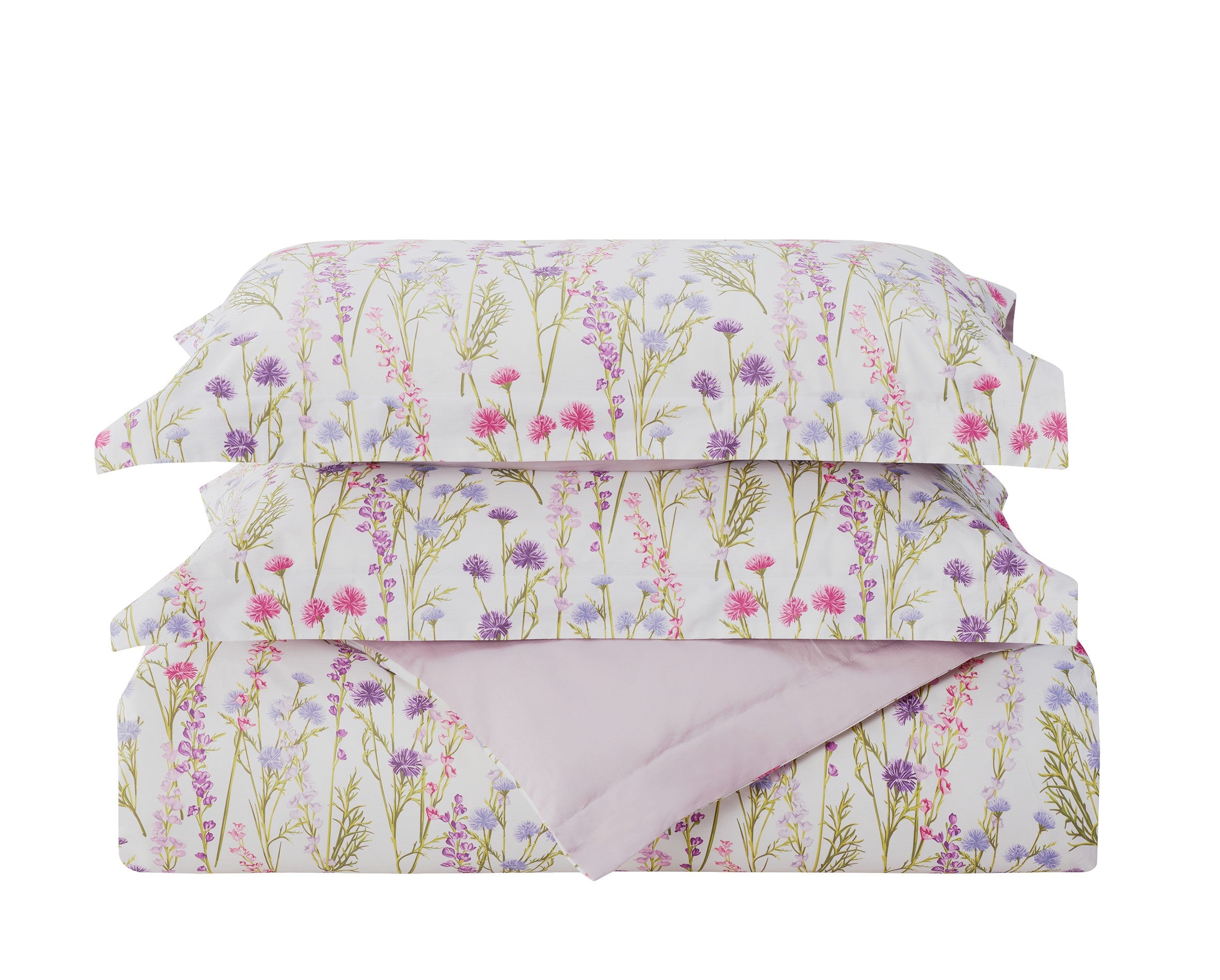 Violet Field 8 Piece Bedding Set stacked set