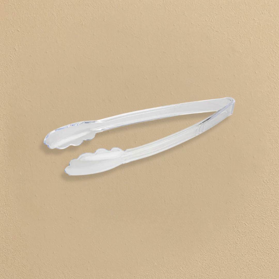 Scalloped Tongs Clear