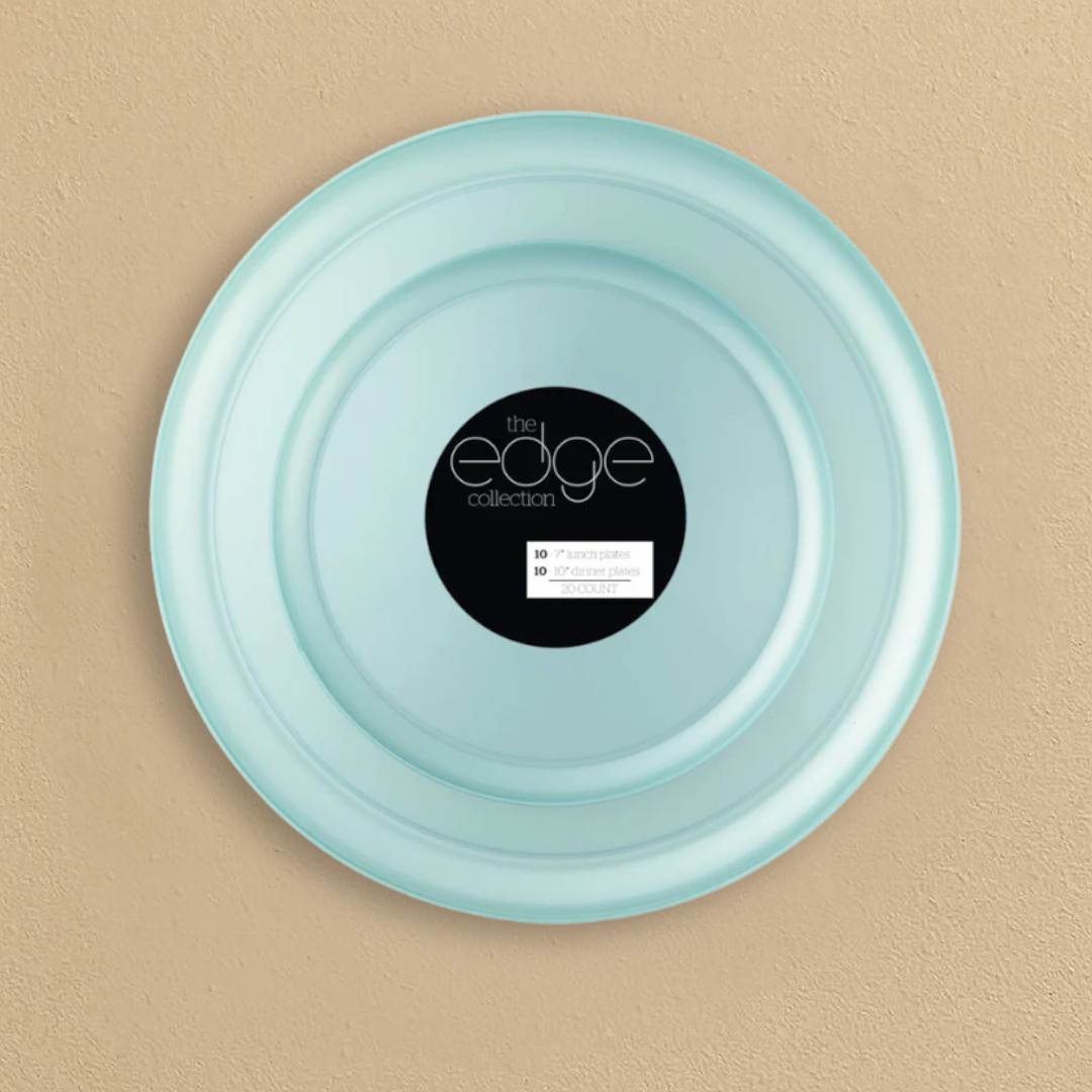 Edge 7″ & 10″ Plates Teal Pearl Combo