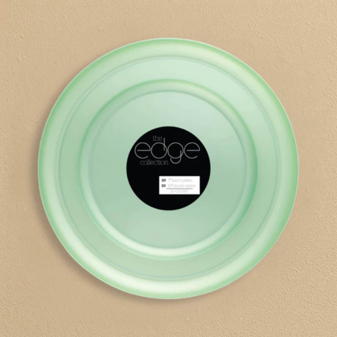 Edge 7″ & 10″ Plates Green Pearl Combo