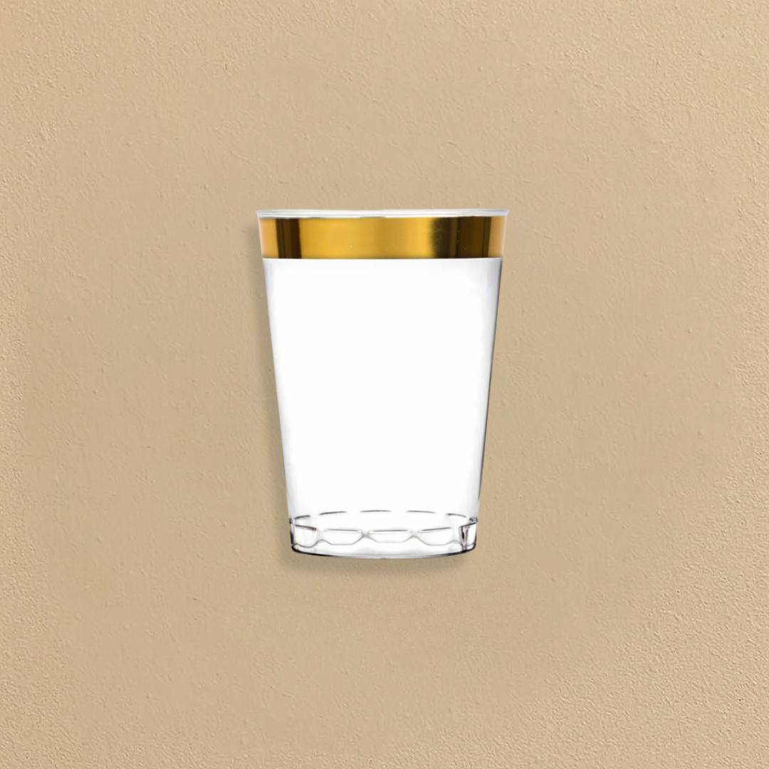 Gold Rim Tumblers - 20 ct