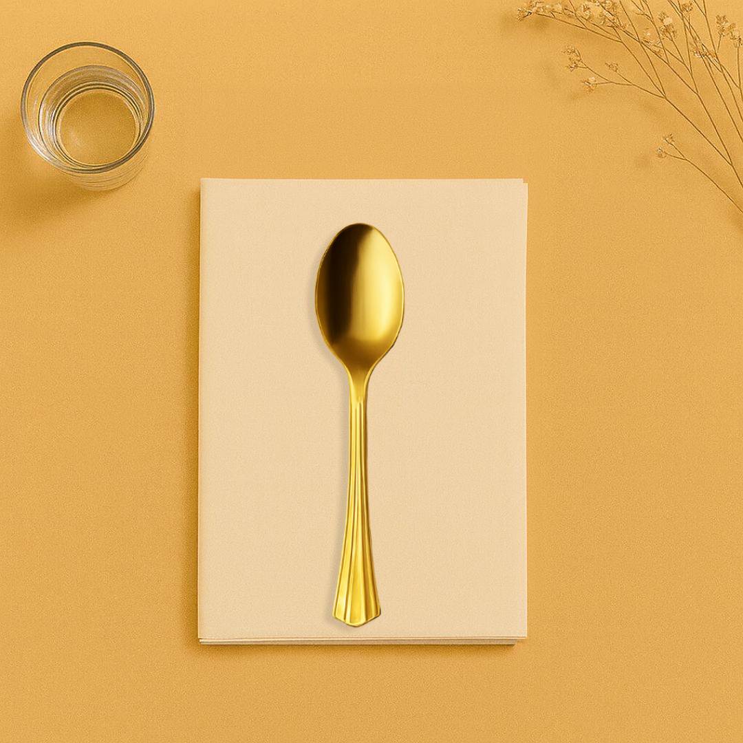 Gold Serving Spoon