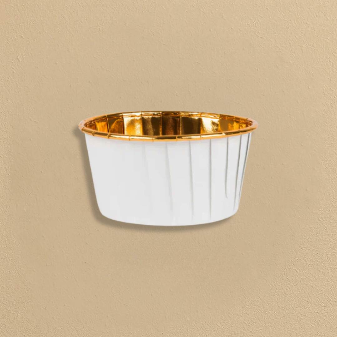 Pleated Baking Cup White Paper/Foil - 16 Count