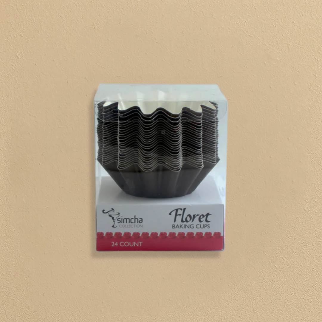 Floret Baking Cups Brown (Kosher for Passover) - 24 Count
