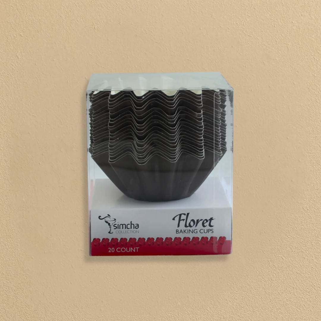 Floret Baking Cups Brown (Kosher for Passover) - 20 Count