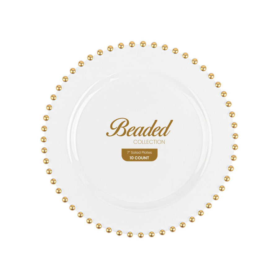 Beaded Collection White and Gold - The Closeout Connection
