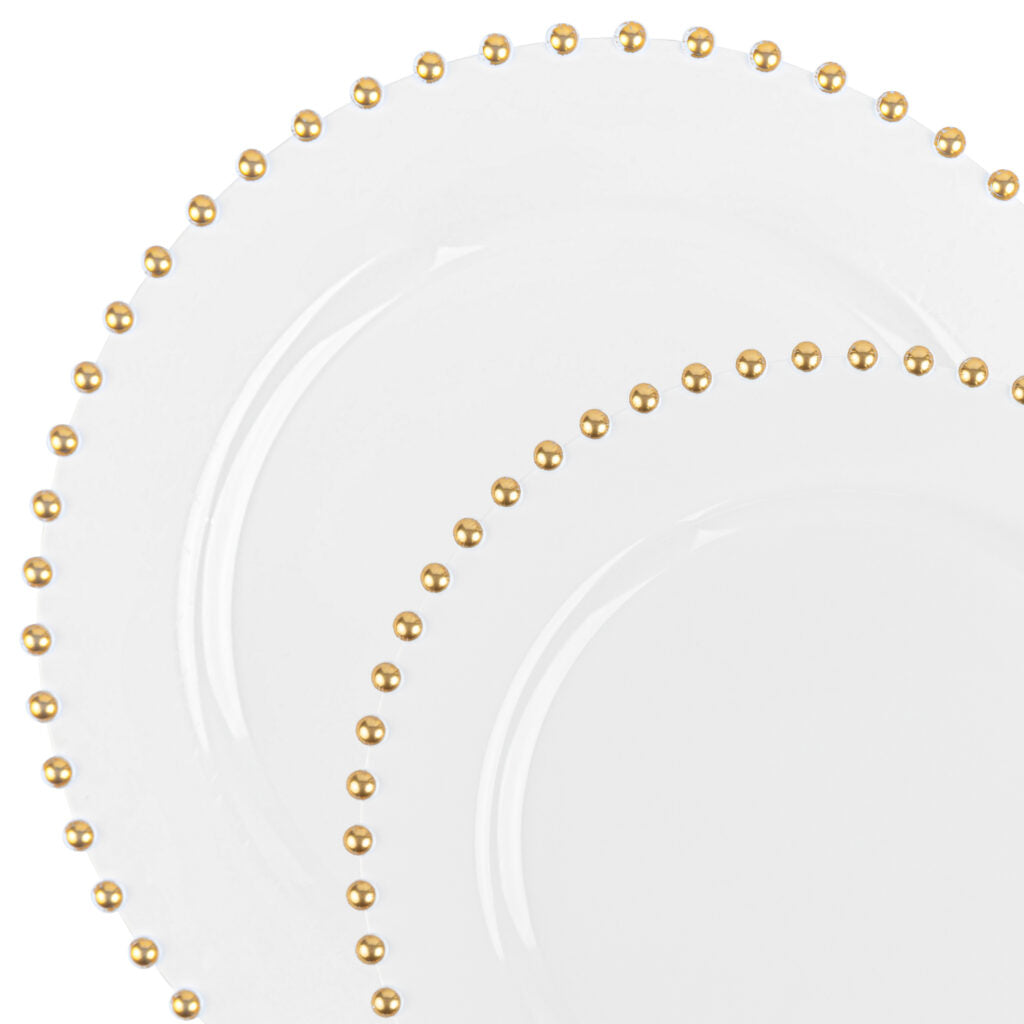 Beaded Collection White and Gold