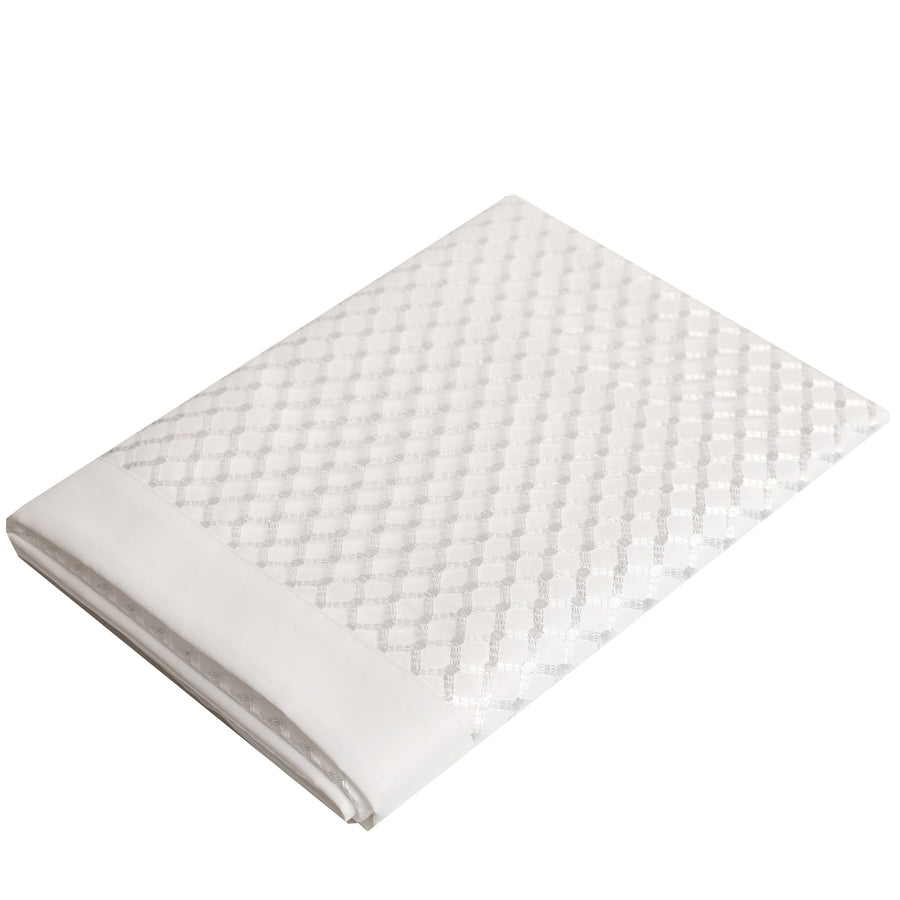 White HLD8709 Tablecloth - The Closeout Connection