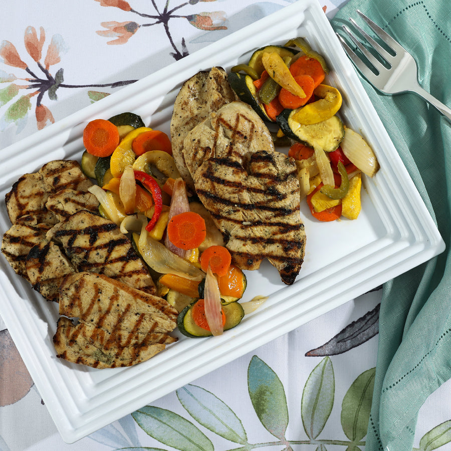 White Leveled Rectangle Tray - The Closeout Connection#Color_White