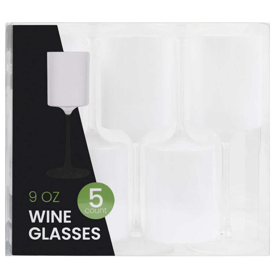 Two Tone Wine Glasses - 5 Count