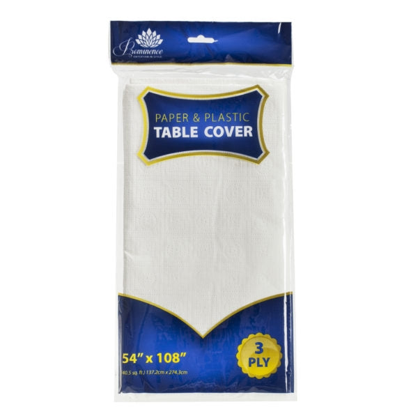 Paper & Plastic Table Cover - The Closeout Connection