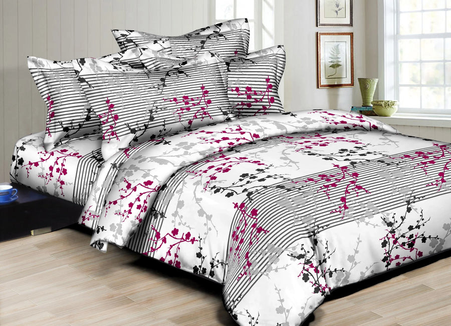 Flower Outline Duvet Set - The Closeout Connection