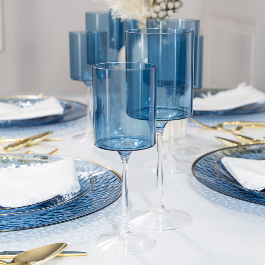 Two Tone Wine Glasses - 5 Count