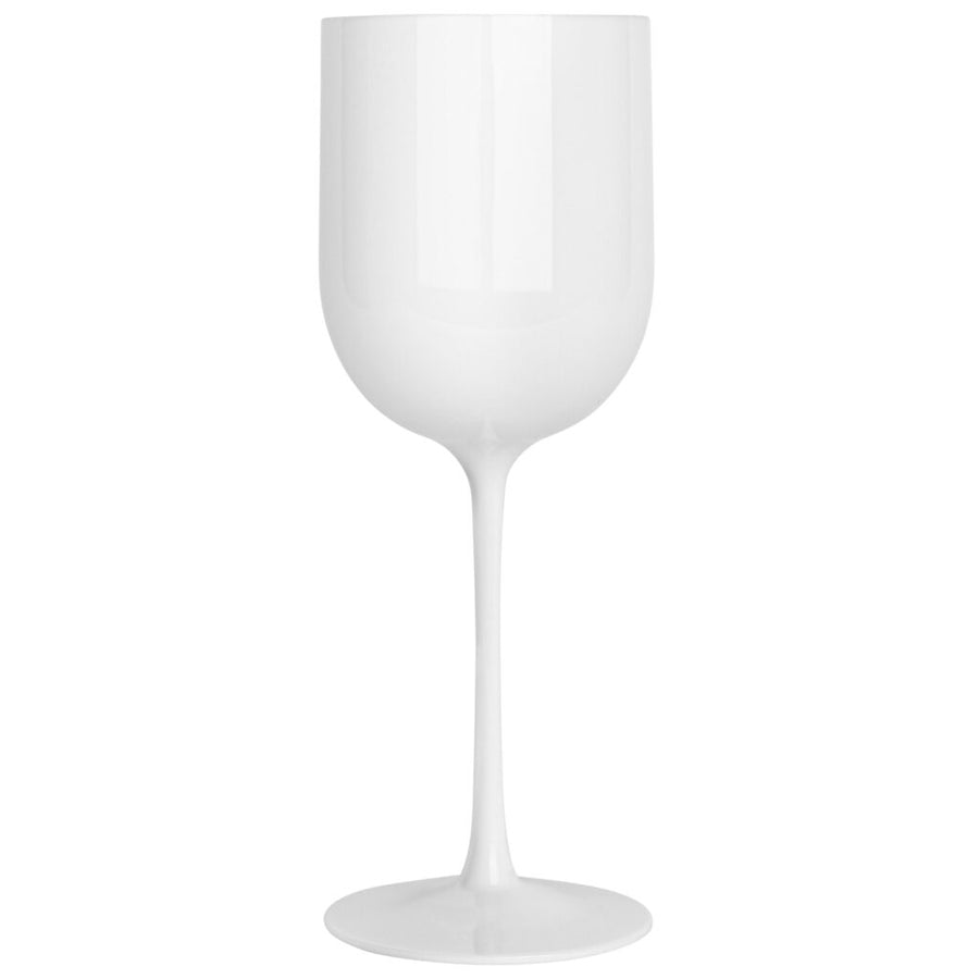 White Round Wine Goblets - 5 Count - The Closeout Connection