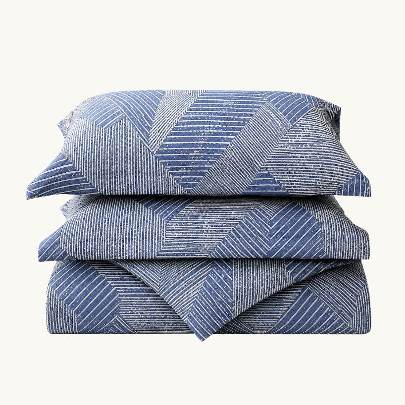 Luxe Arberdeen Blue Bedding Set - 6 Piece