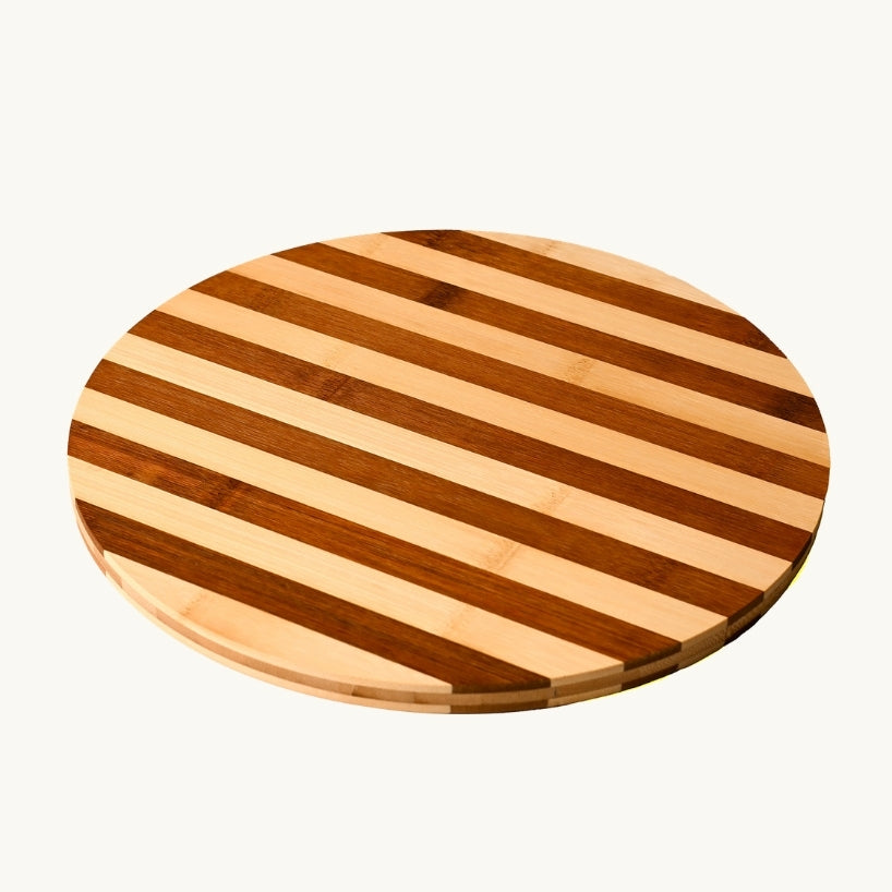 Two Tone Round Wooden Board