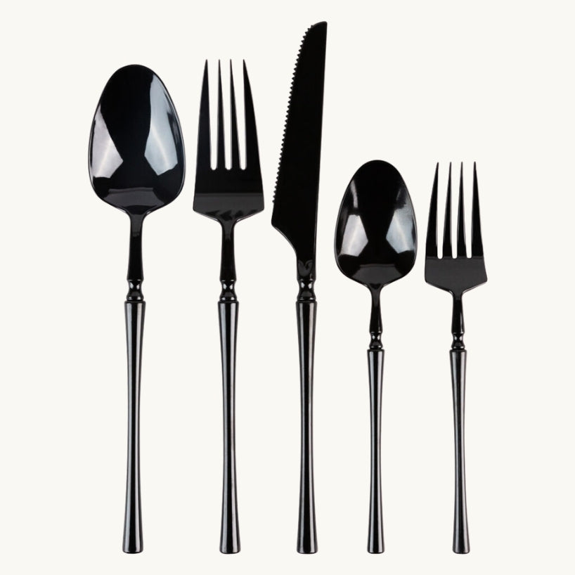 Infinity Flatware Black Collection