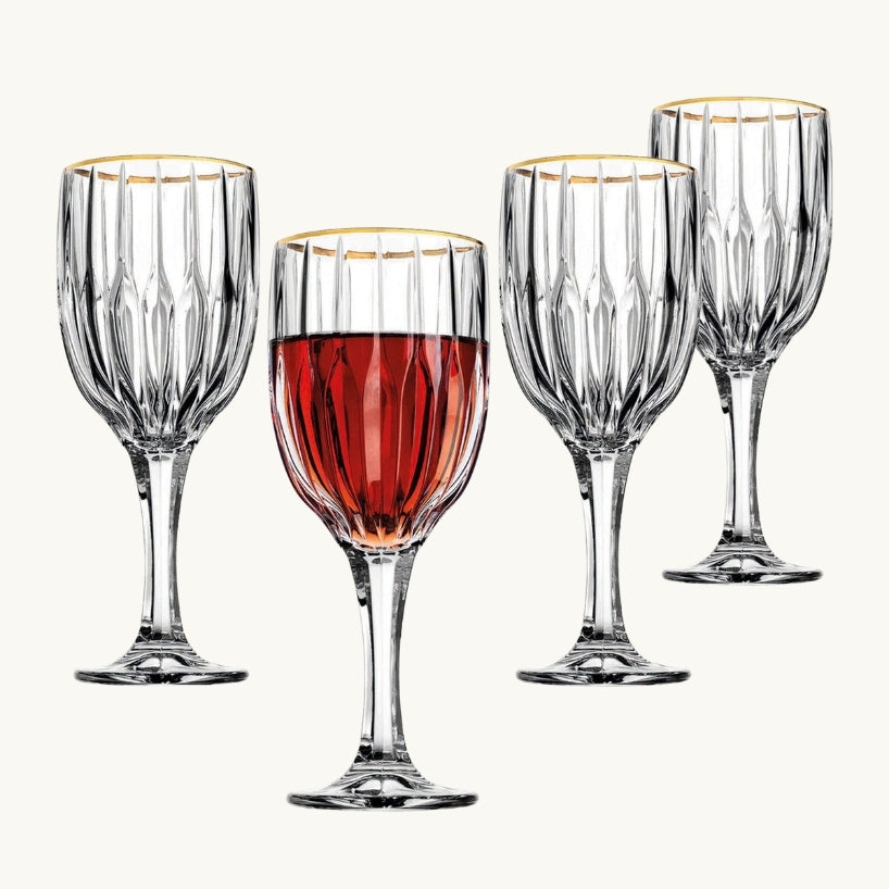 Godinger Pleat Goblet 12 oz - 4 Count