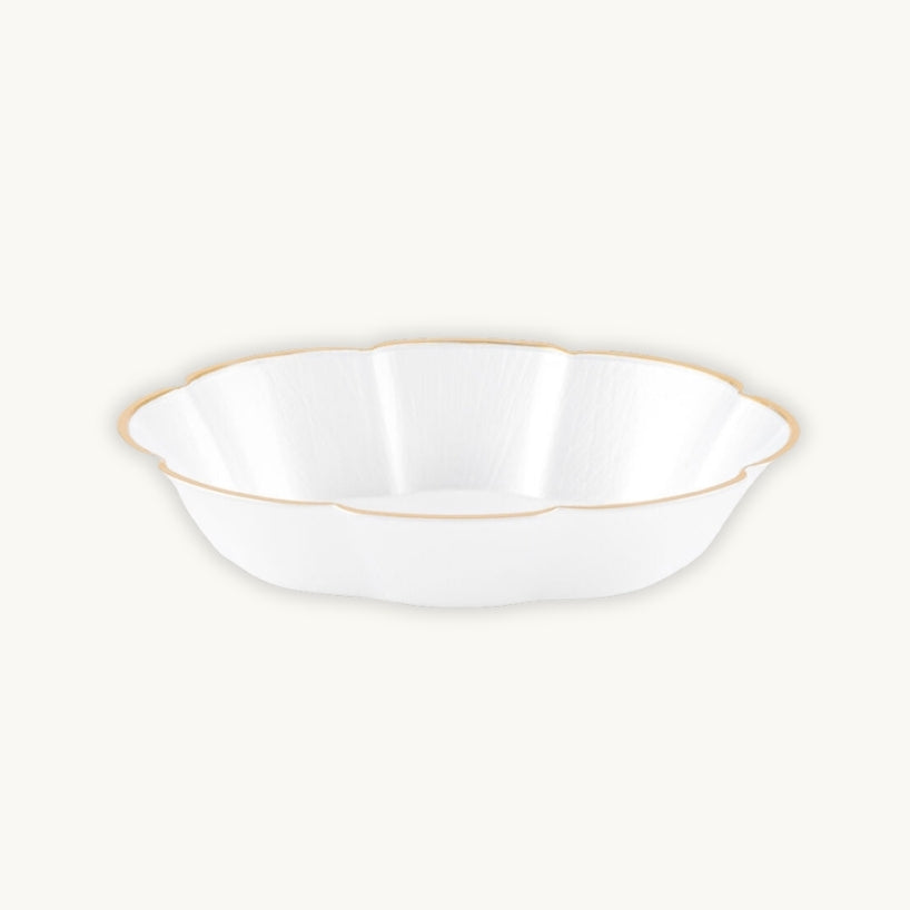 Petal Collection Pearl/Gold Rim