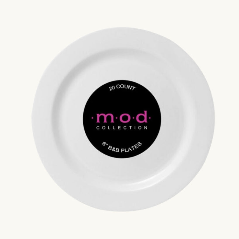 Mod Round Collection Plates & Bowls - 20 Count