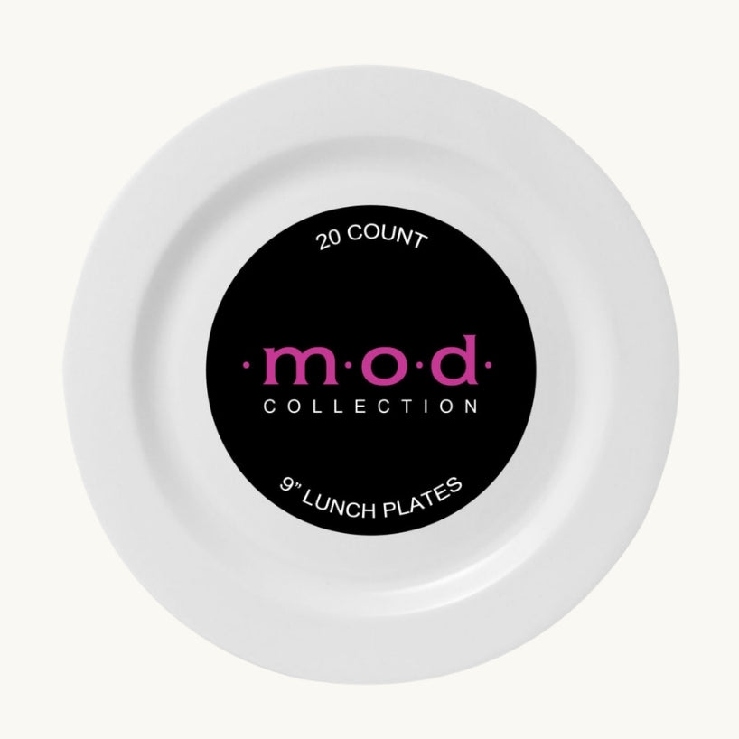 Mod Round Collection Plates & Bowls - 20 Count