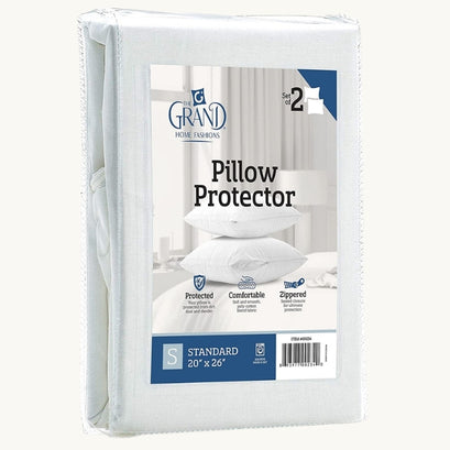 The Grand Pillow Protector Twin Pack 20" x 26"