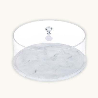 Round Lucite Cake Tray