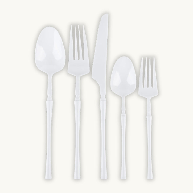 Infinity Flatware White Collection