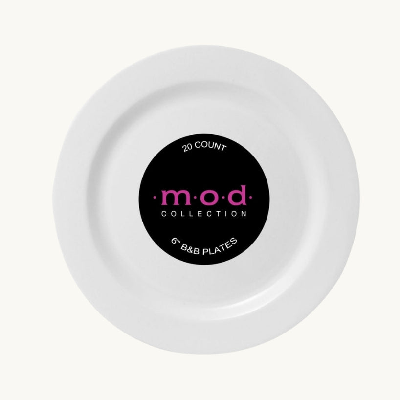 Mod Round Collection Plates & Bowls - 20 Count