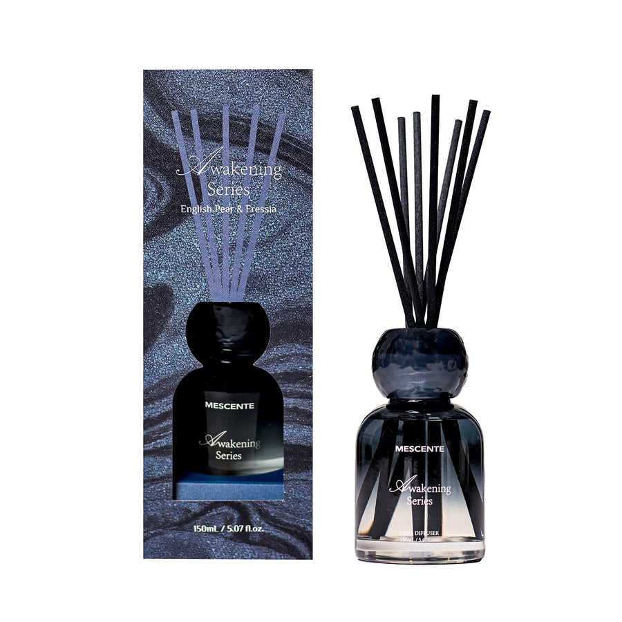 Mescente English Pear and Freesia 150 mL Awakening Series reed diffuser