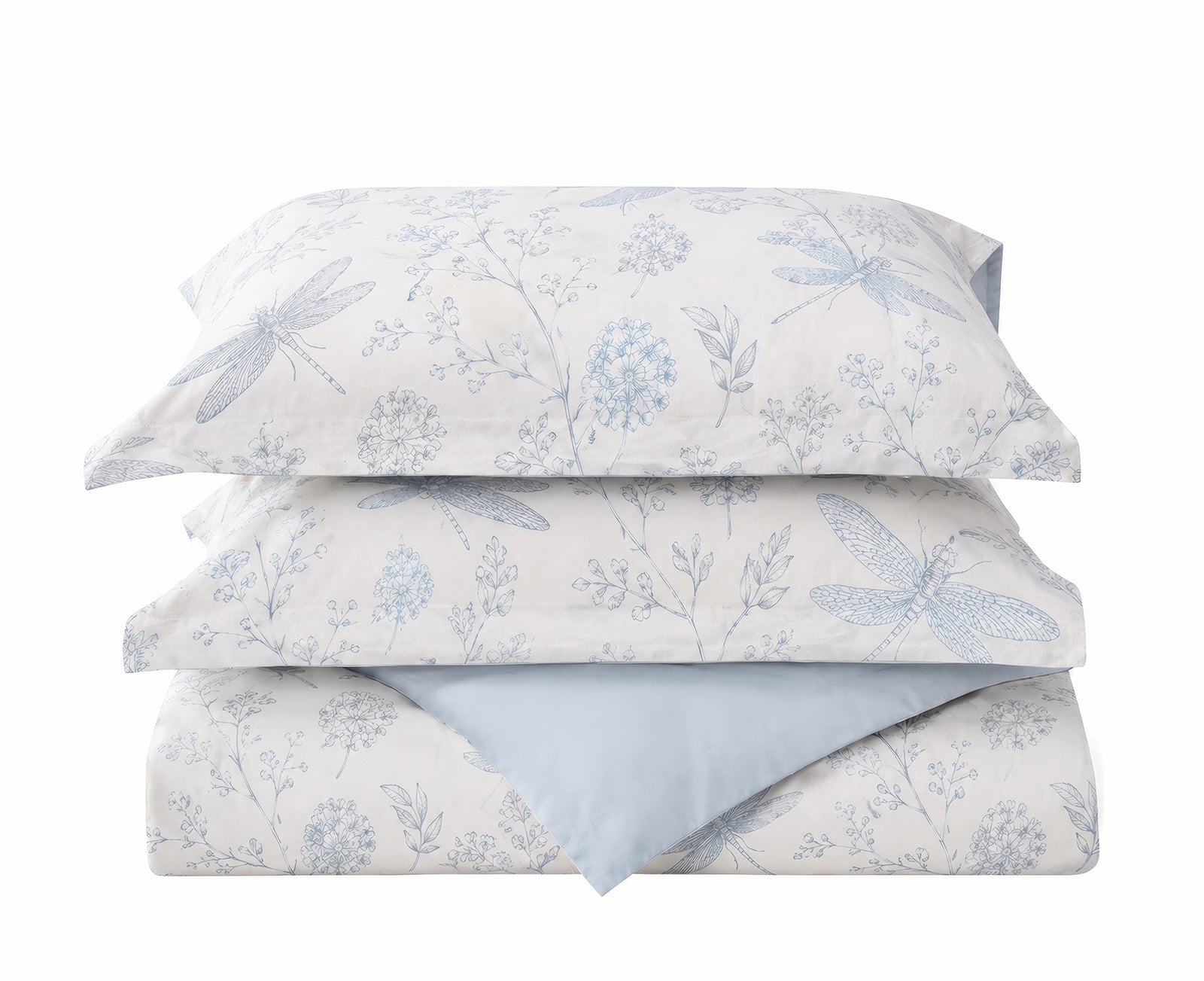 Luxe Dragonfly Garden Blue Bedding set - 6 Piece