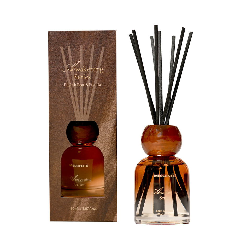 Mescente English Pear and Freesia 150 mL Awakening Series reed diffuser