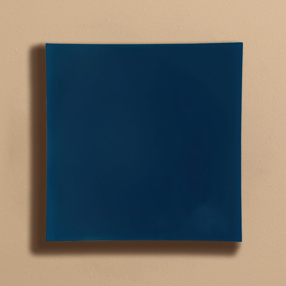 13" Square Flat Navy Blue Chargers- 4 Count
