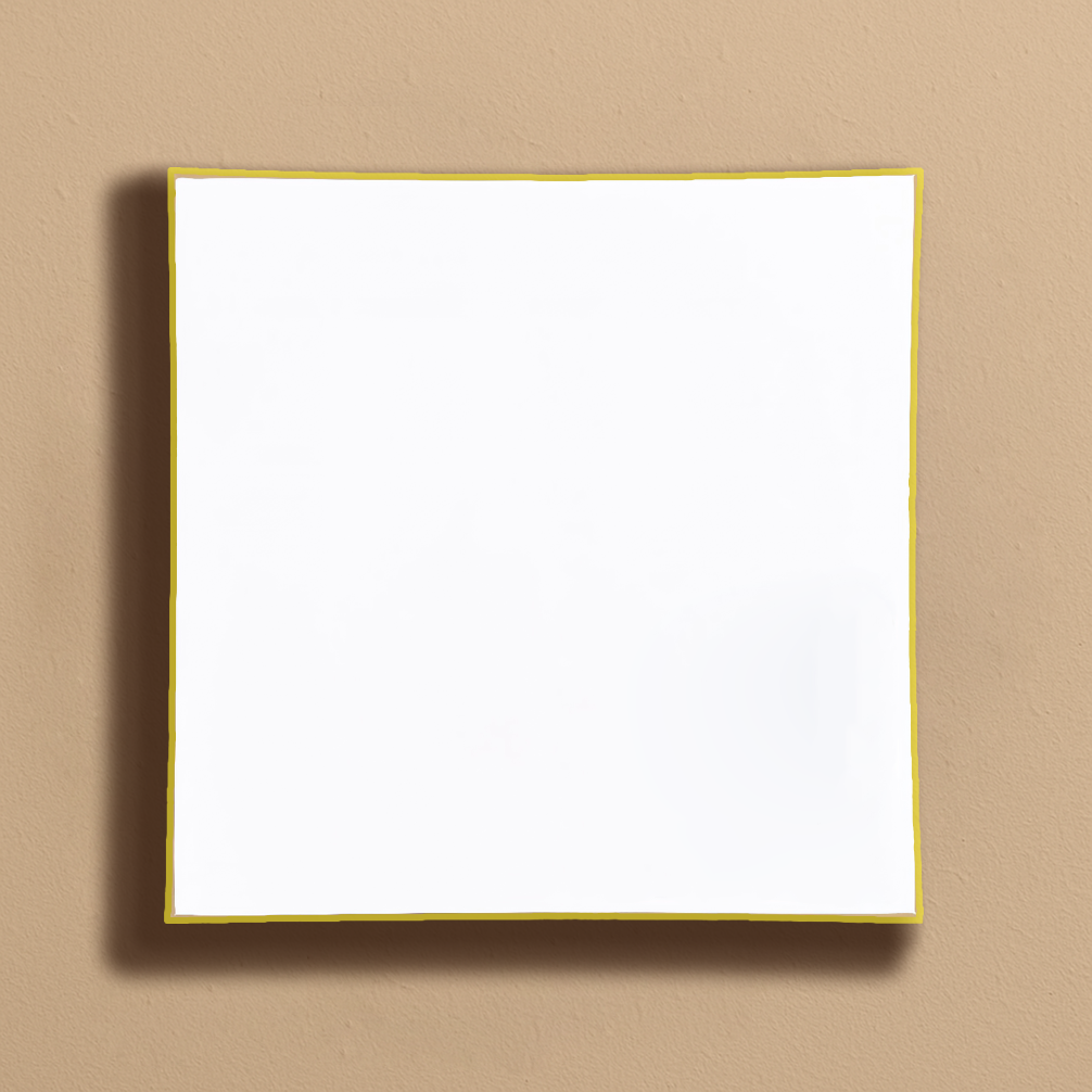 Chargers Square Flat White Gold Rim