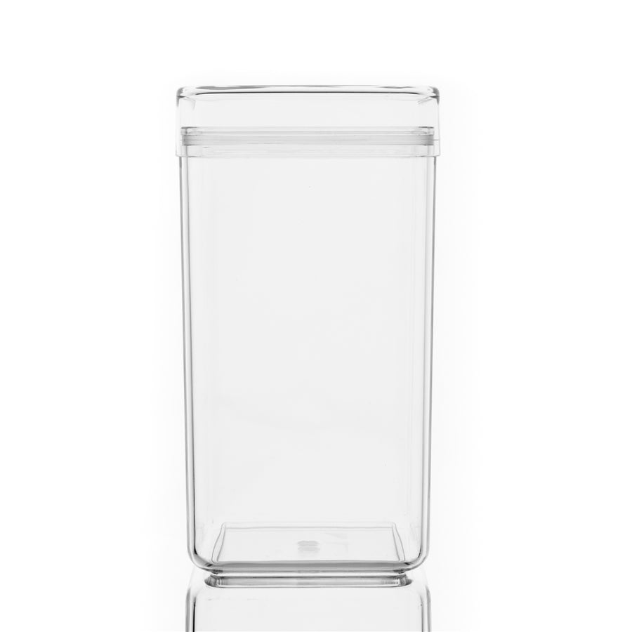 Square Lucite Jars with Lids - The Closeout Connection