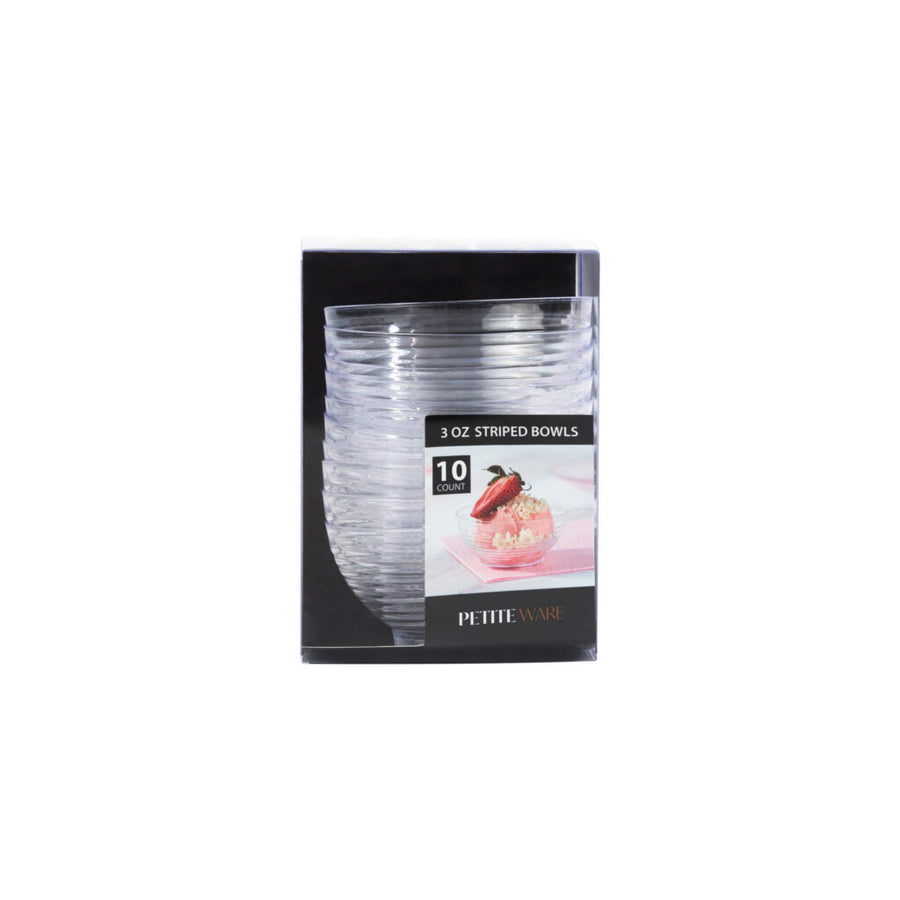 Striped Bowls - 10 Count - The Closeout Connection