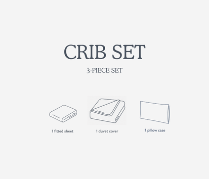 Hexagon Blue Crib Bedding Set - 3 Piece