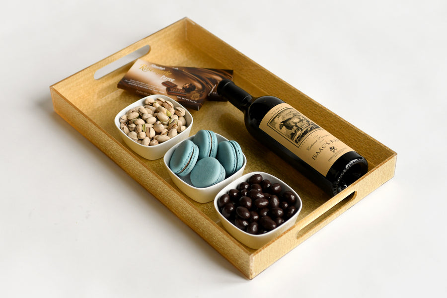 Large Gold Serving Tray - The Closeout Connection