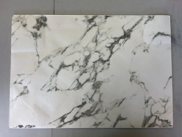 Vinyl Placemat Color White Marble - The Closeout Connection